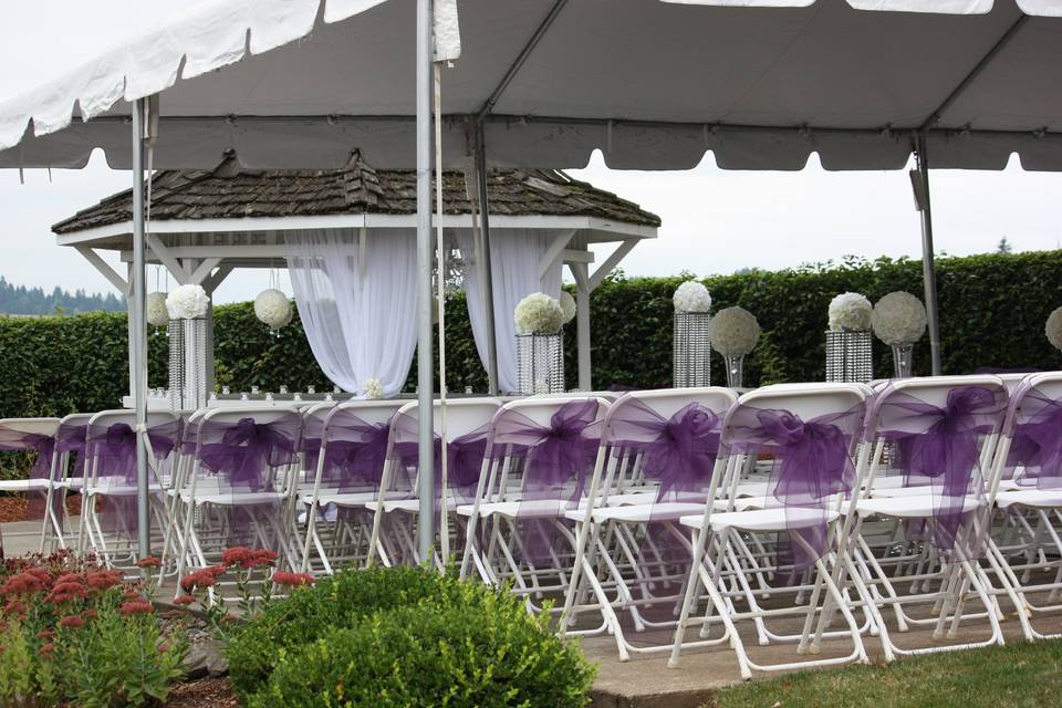 Wedding ceremony area