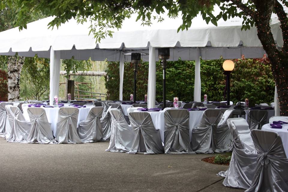 Wedding reception area