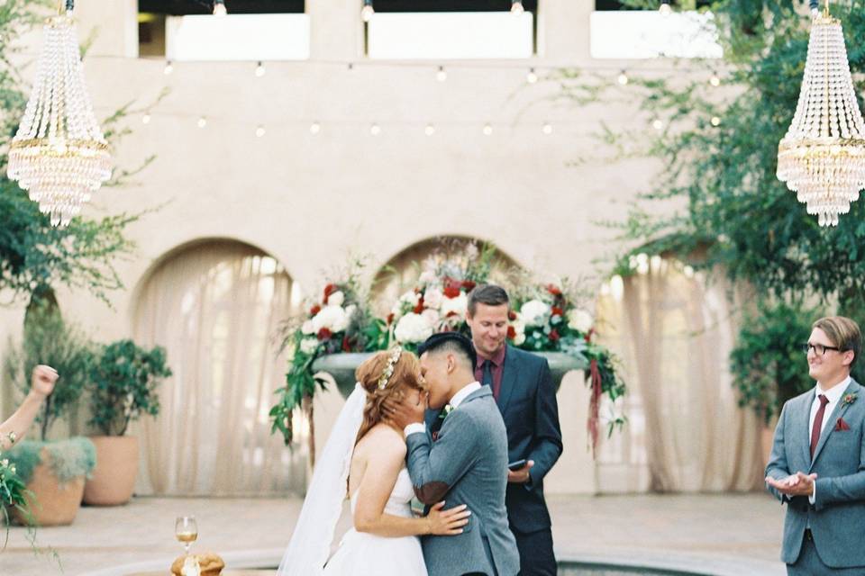 Wedding kiss