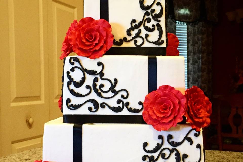 Square buttercream/piping