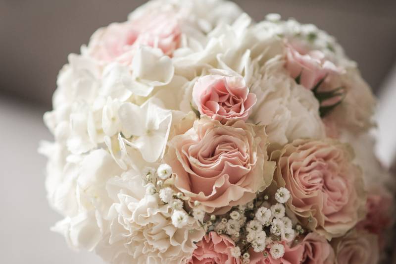 Blush & white Bridal Bouquet