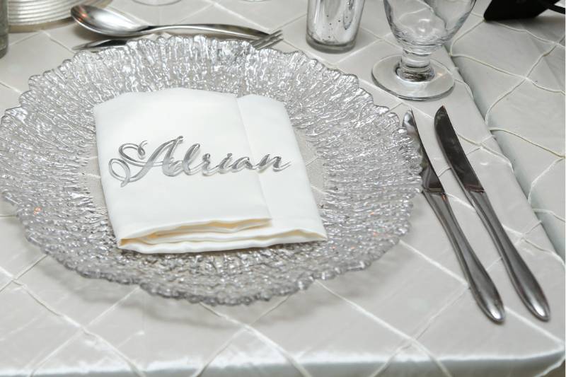 Luxe Wedding Place Setting