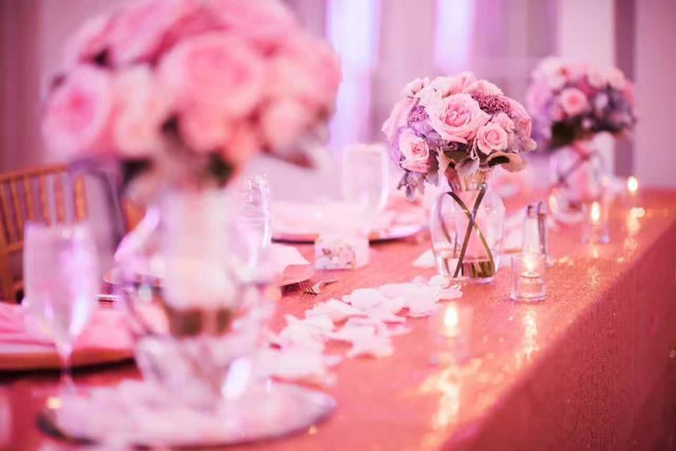 Pink wedding