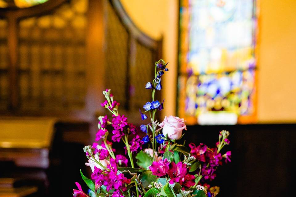 Purple Altar Flowers