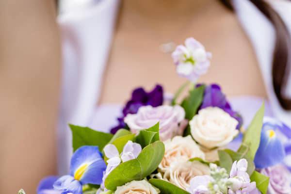 Purple bridesmaid bouquet