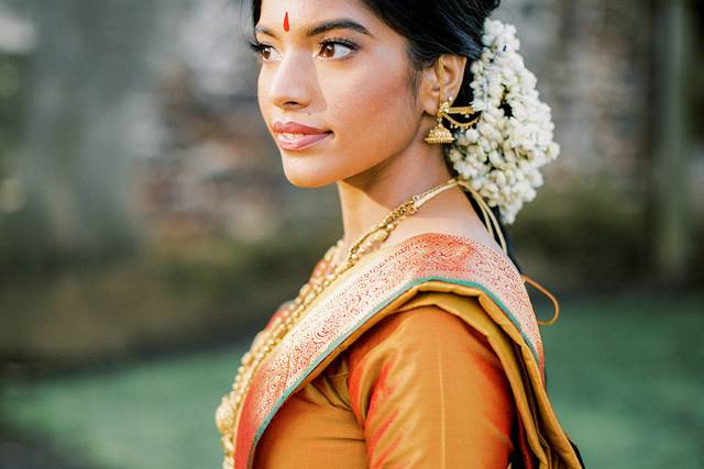 Bridal Makeup, hair, draping