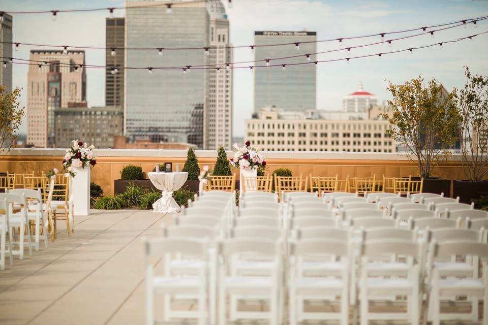 Rooftop wedding