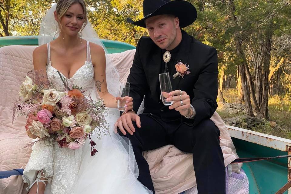Cheers to the happy couple