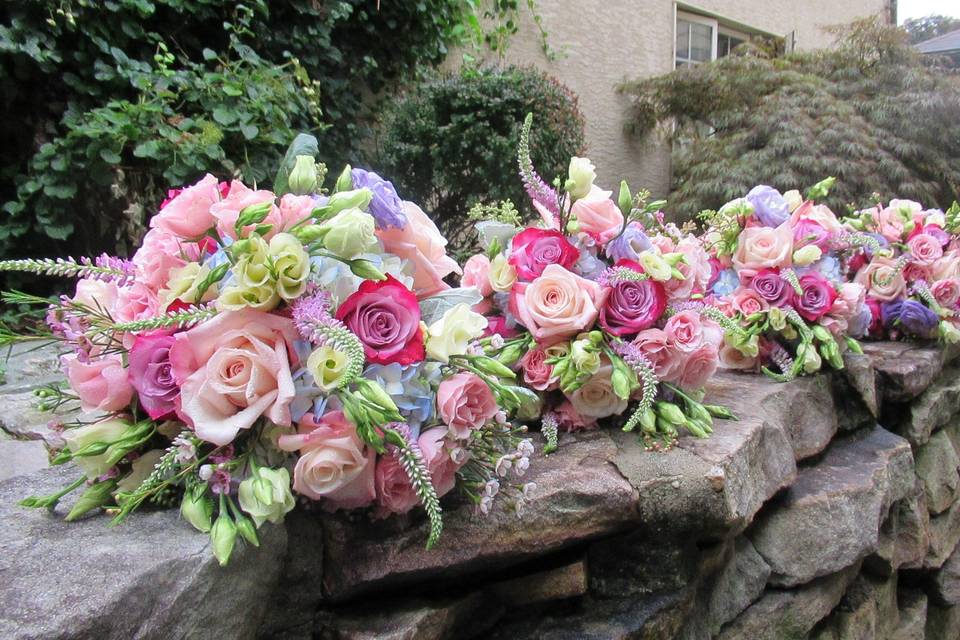 Victorian style bouquets