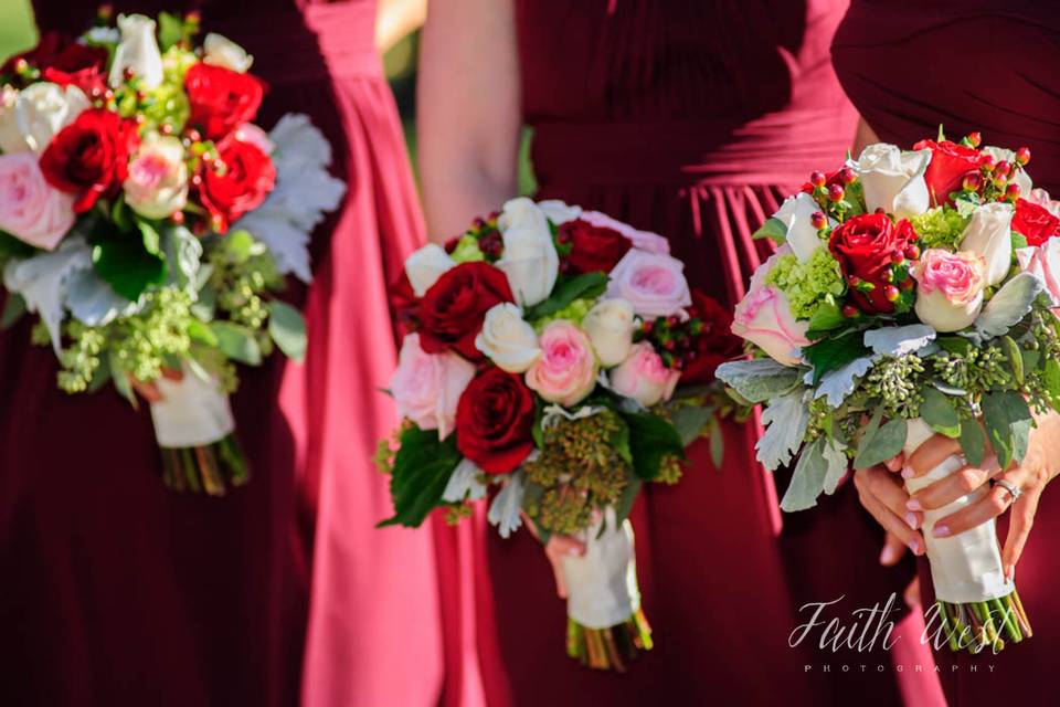 Ruby red & shades of pink!