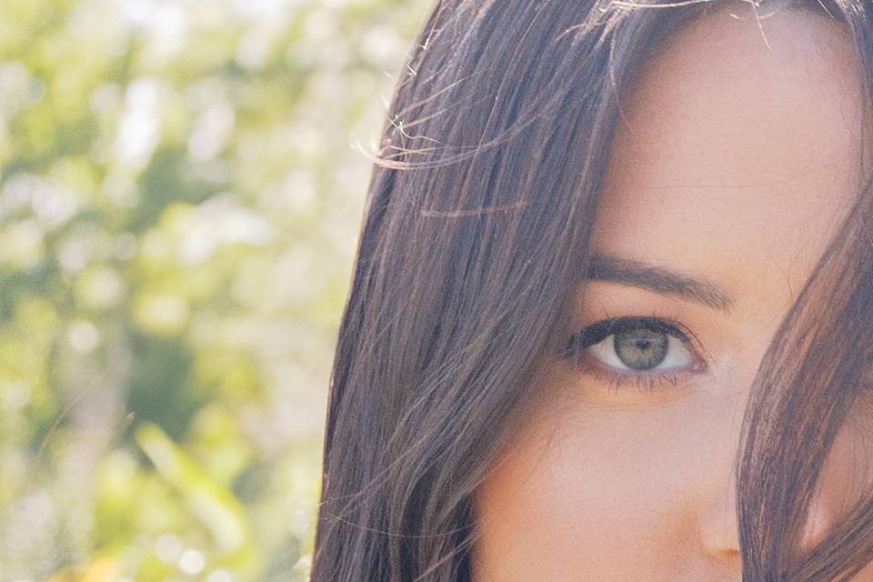 Bride close up
