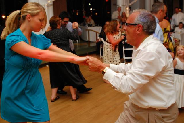 Guests dancing
