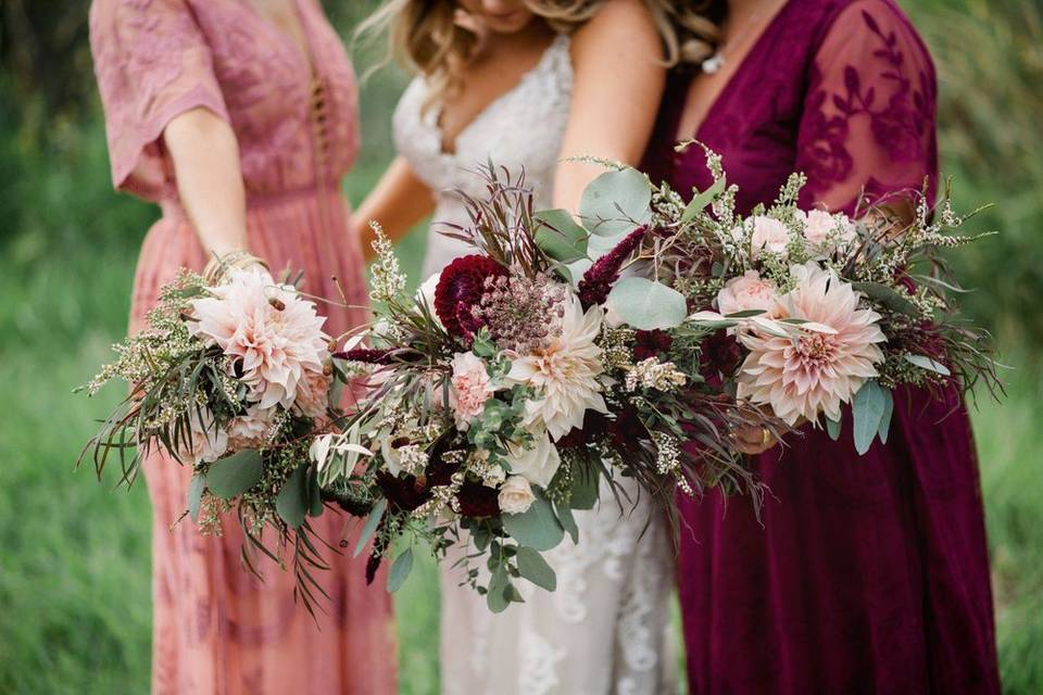 Beautiful Dahlia bouquets