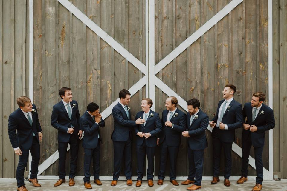 The Groom and Groomsmen