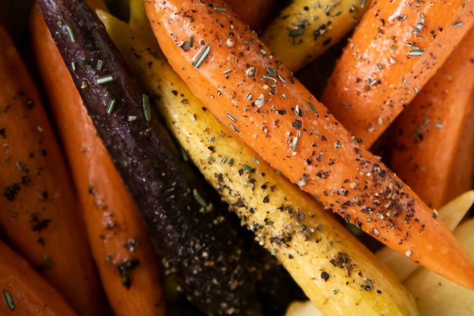 Roasted Rainbow Carrots