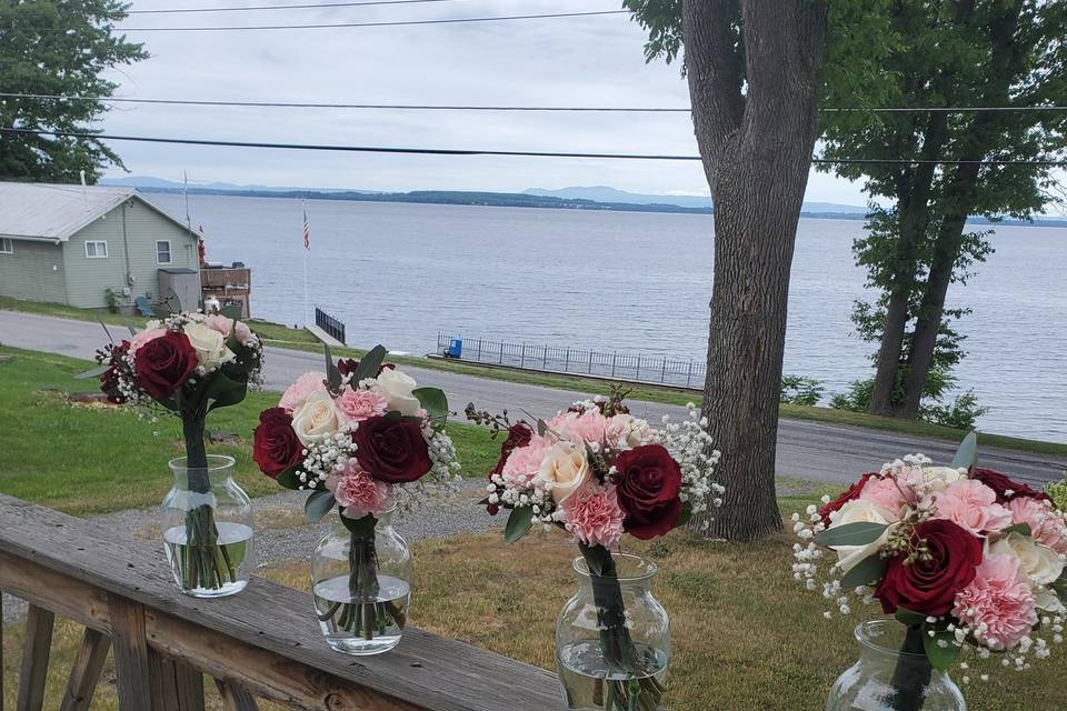 Line of vases