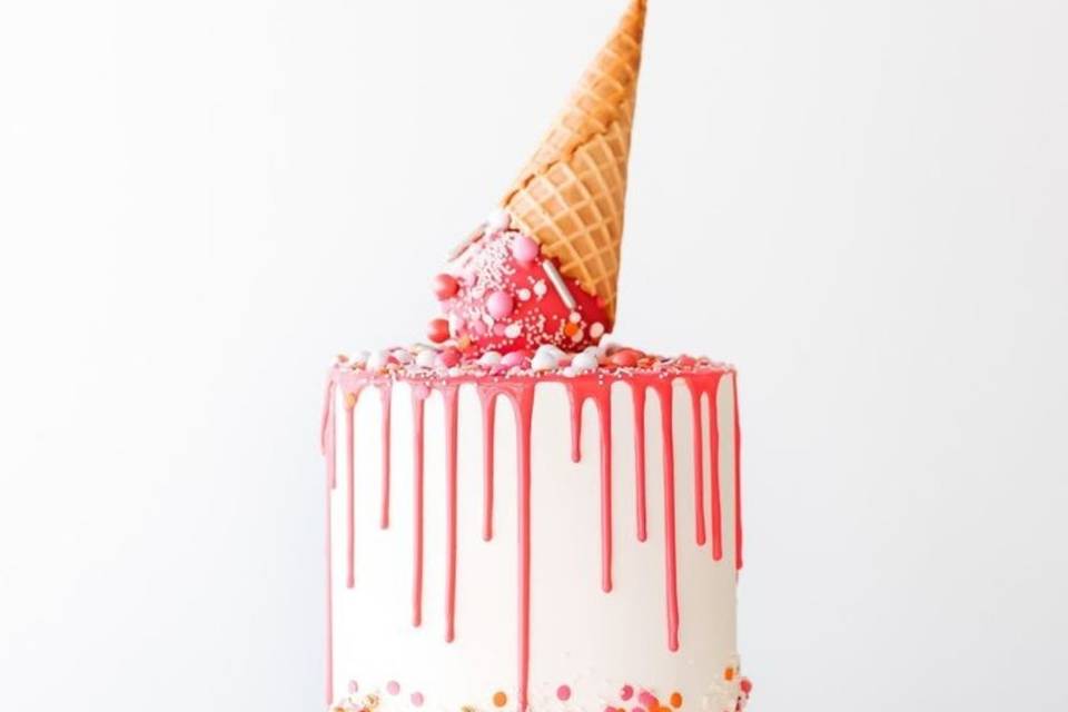 A bright cake