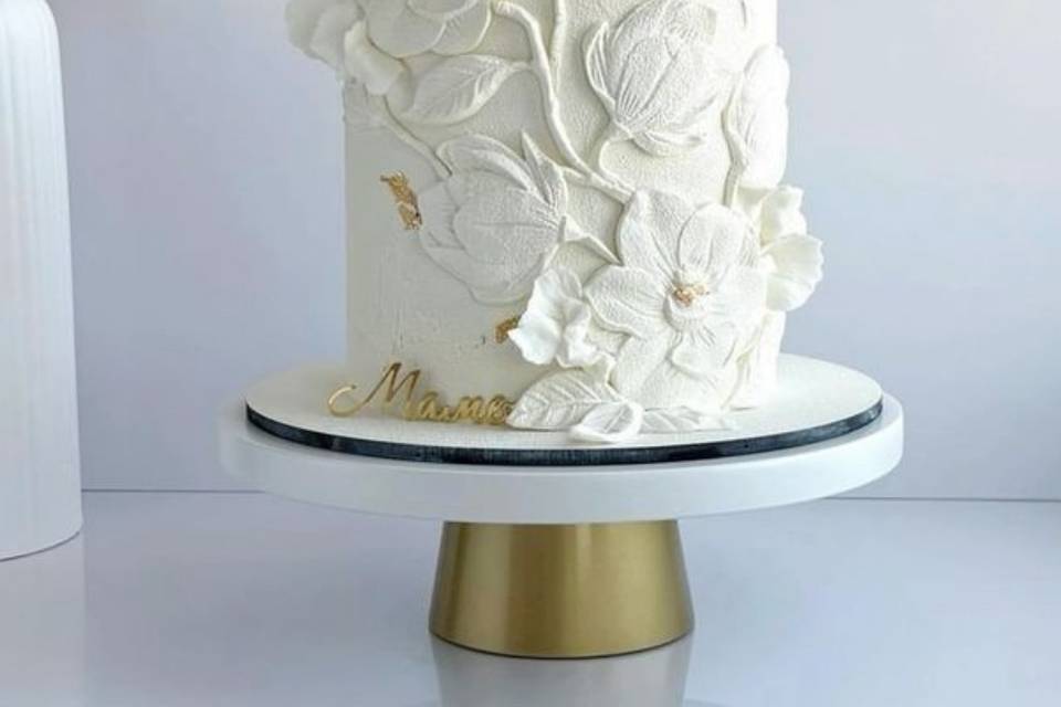 Velvet cake  delicate lotuses