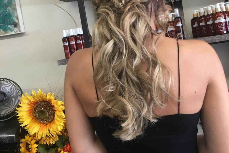 Half Up Braided
