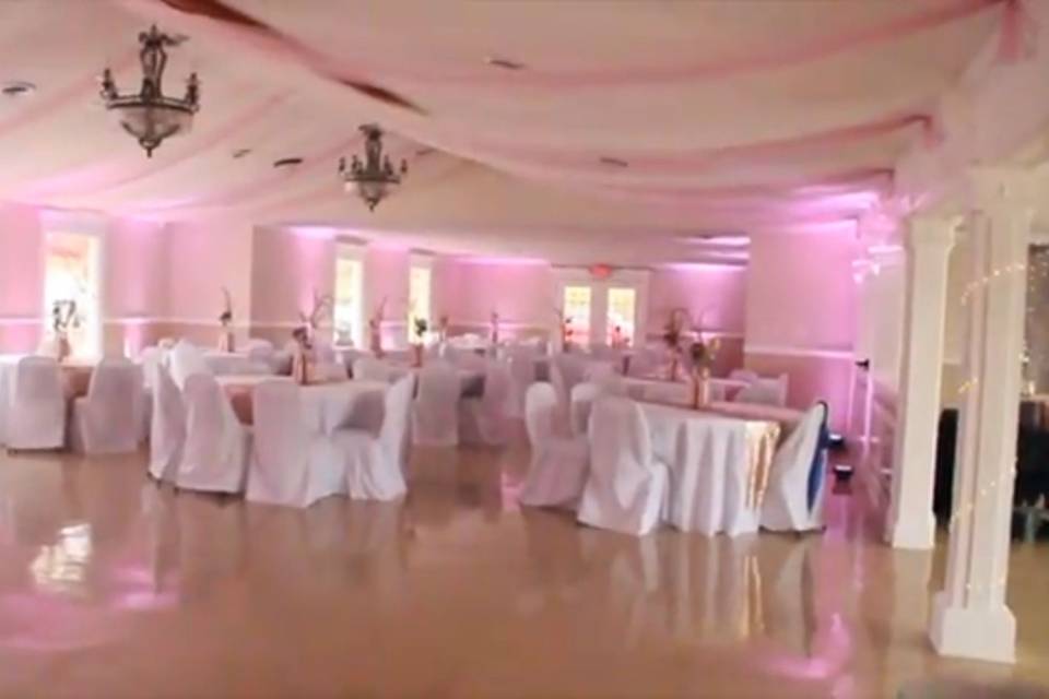 Rose Gold Uplighting