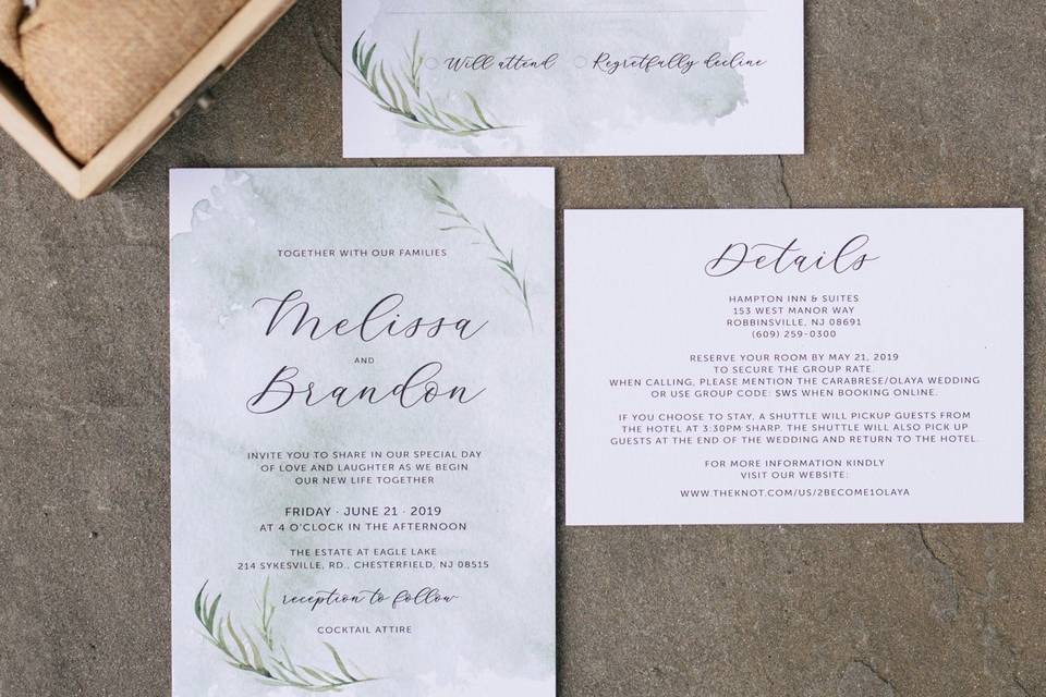 Invitation suite design