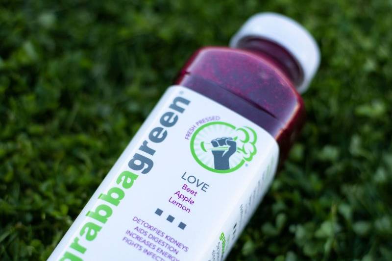 Beet, apple and lemon juice