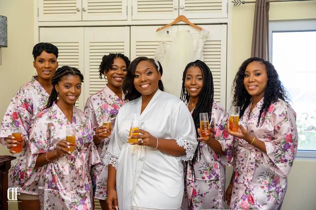 Bride and her girls