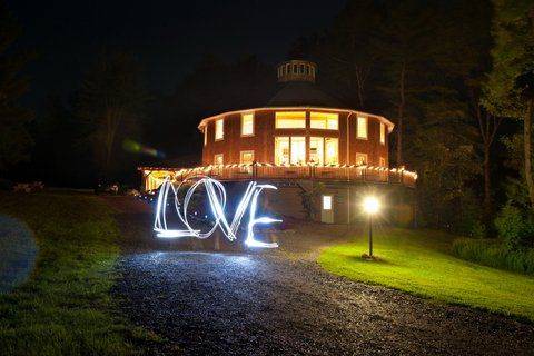 Love spelled with light