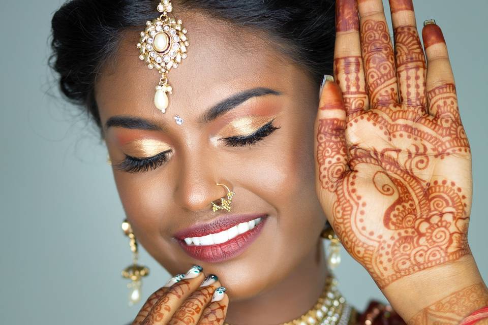 Guyanese bridal beauty