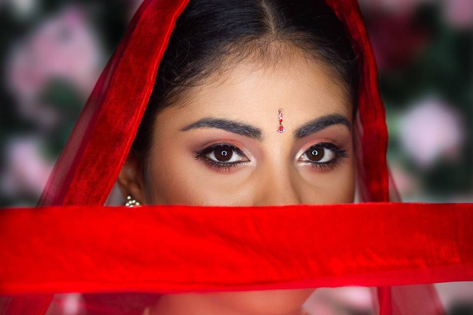 Indian bridal beauty