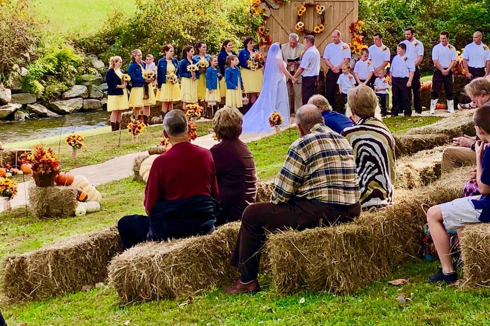 Rustic fall wedding