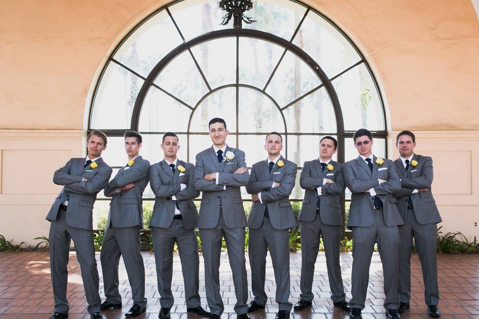 Groom and the groomsmen