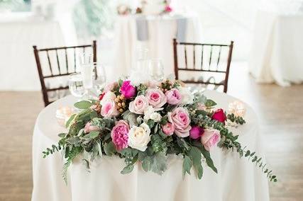 Elegant sweetheart table