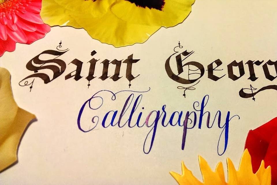 Saint George Calligraphy