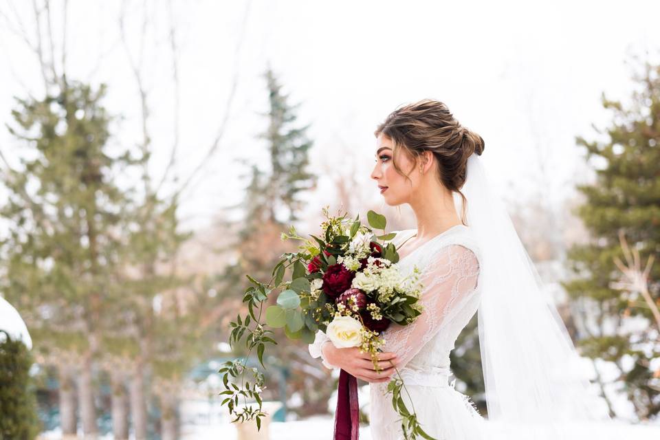 Utah bride at lacaille