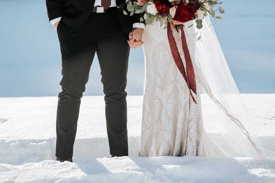 Wintery utah bridals