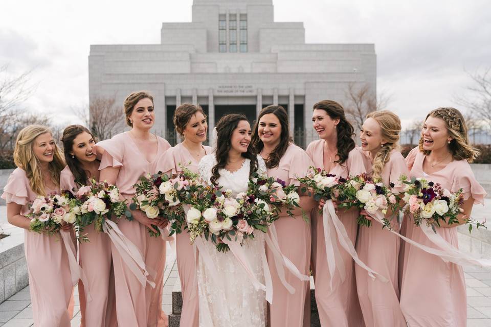 Utah temple wedding