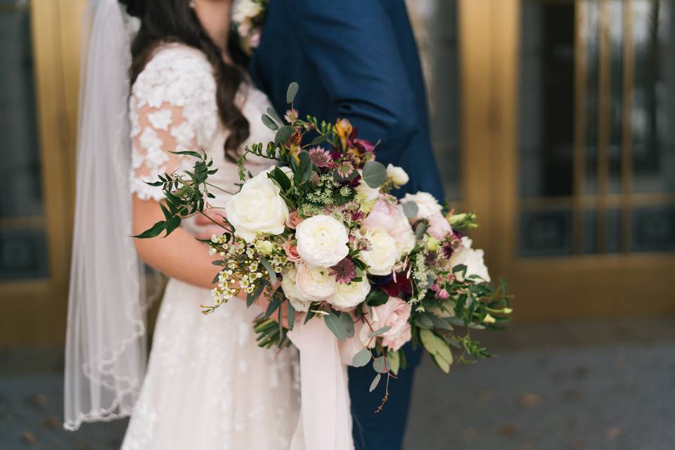 Utah temple wedding