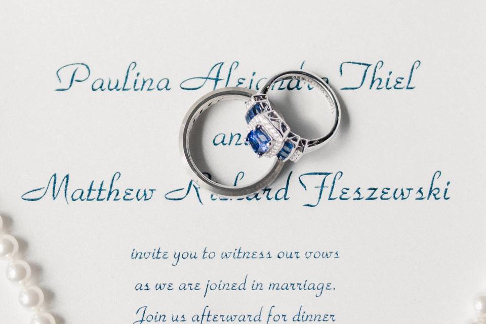 Wedding Invite and Rings