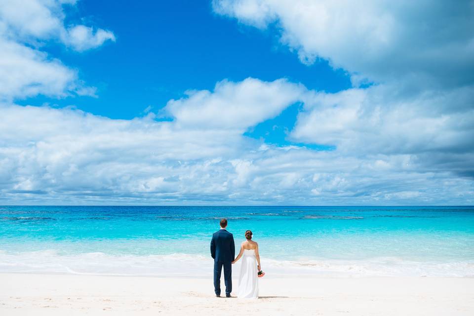 Beach and blue sky