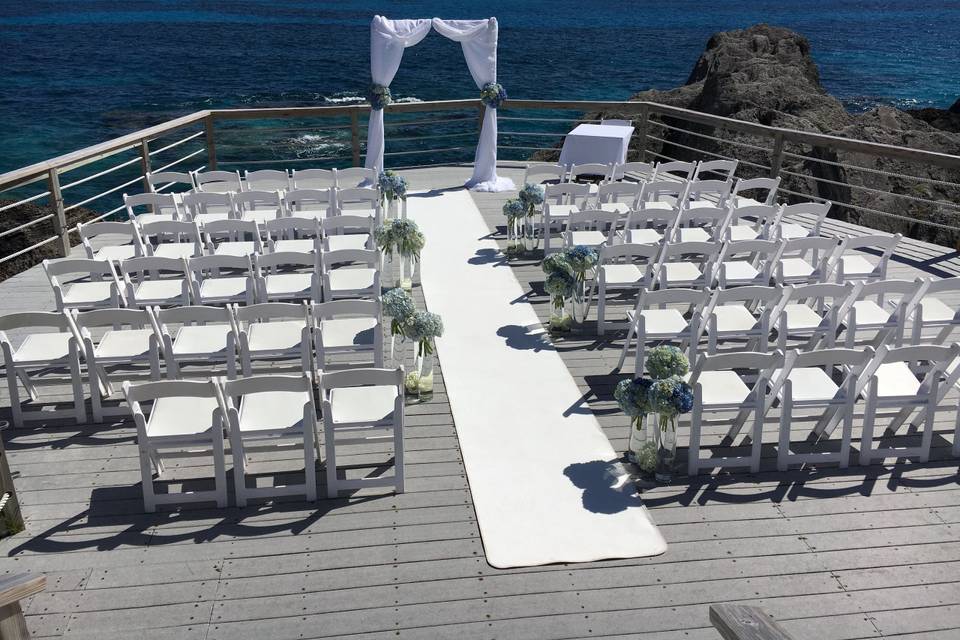 Ceremony setup