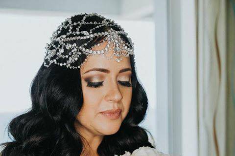 Bride with bouquet