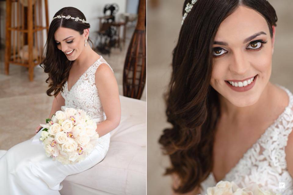 Beautiful bridal hair