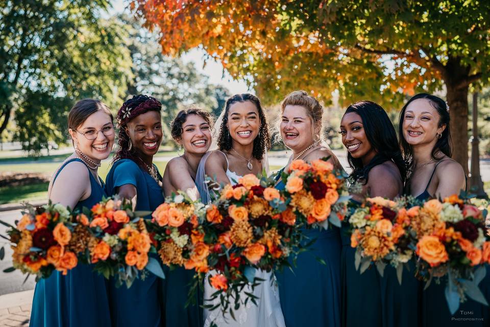 Bridesmaids Group Photo