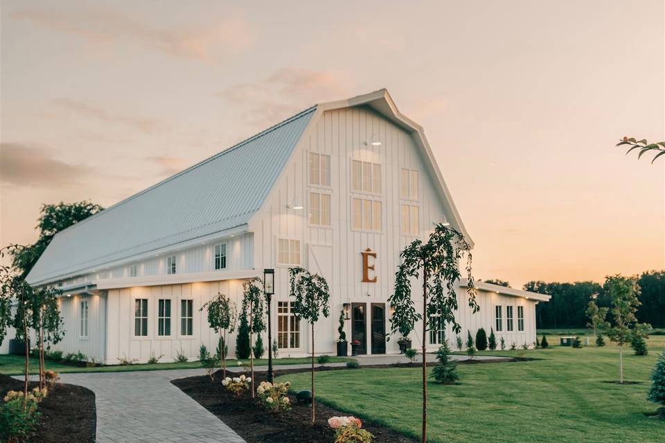 Path leading to barn