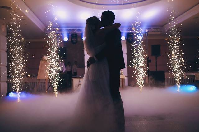 Couple first dance