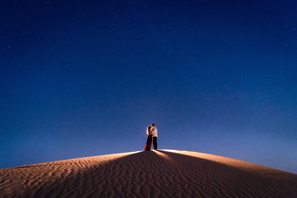 Epic night shot in the desert