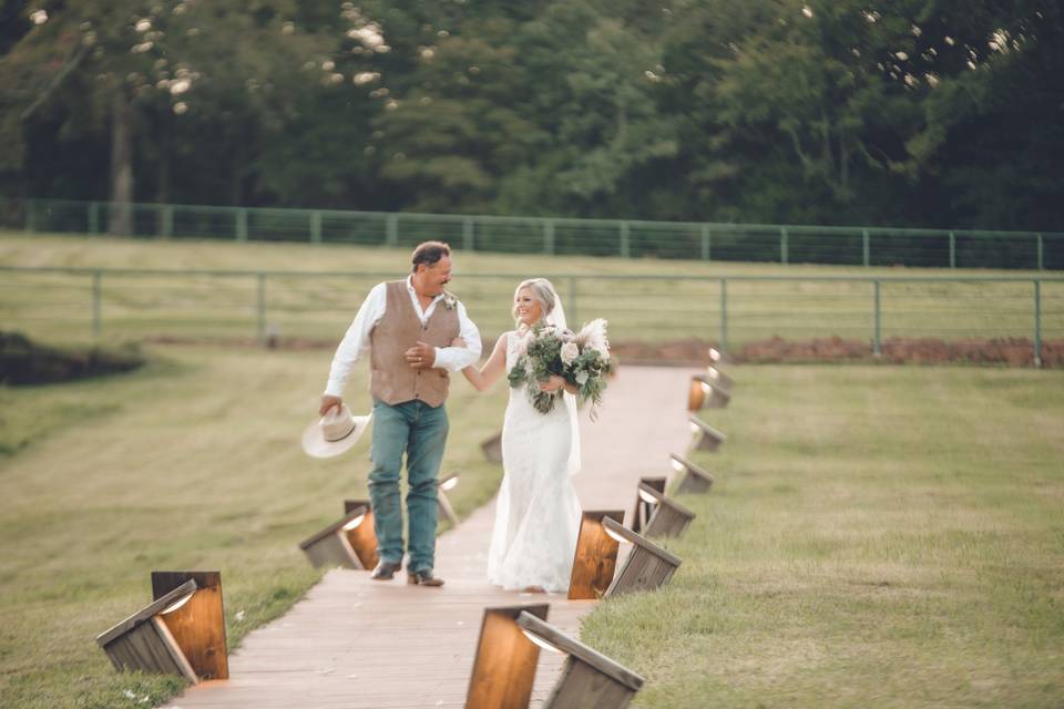 One last walk together, daddy!