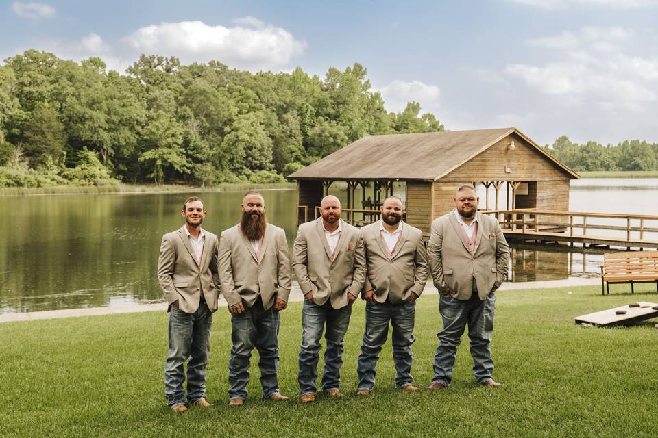 Groom + groomsmen