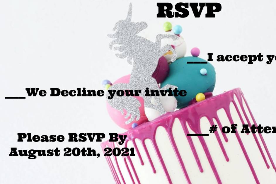 RSVP card